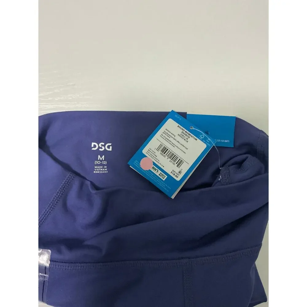 NWT DSG Girls Indigo Blue Bound Momentum Shortie Shorts Youth Size Medium